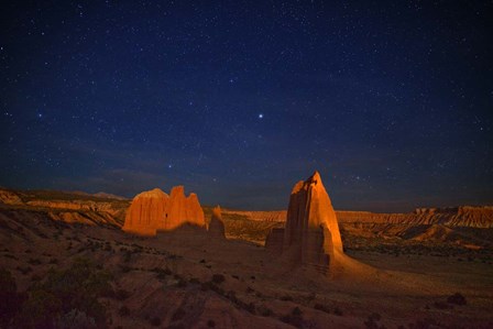 Catherdral Valley Moonlight by Royce Bair art print