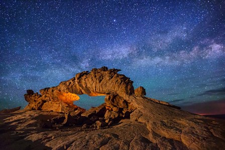 Milky Way over Dragon Arch by Royce Bair art print