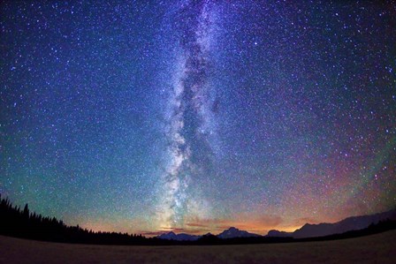 Milky Way Tetons Fisheye by Royce Bair art print