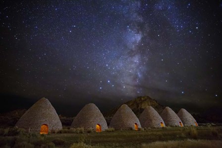 Stars over Ward Charcoal Ovens by Royce Bair art print