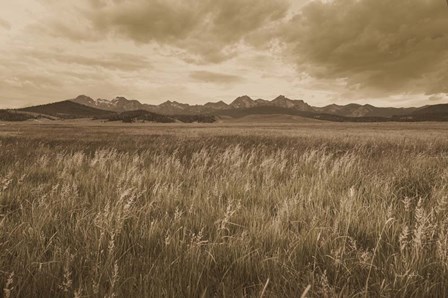 Sawtooth Mountains Idaho II Dark by Alan Majchrowicz art print