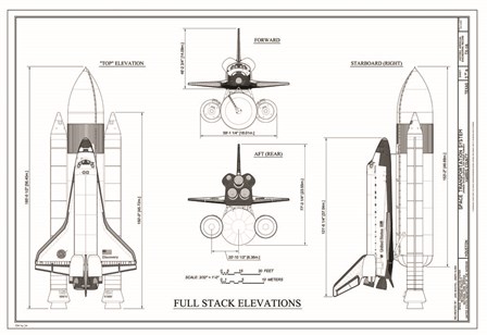 Discovery Full Stack Elevations by Stellar Design Studio art print