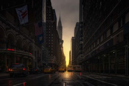 Manhattan Street by David Martin Castan art print