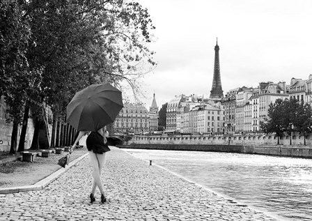 Quai de la Seine (BW) by Julian Lauren art print