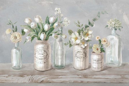 Marmalade Flowers I Neutral by Danhui Nai art print