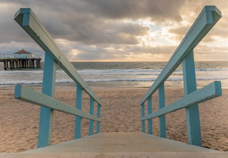 Beach Rails by Jeff Poe Photography art print