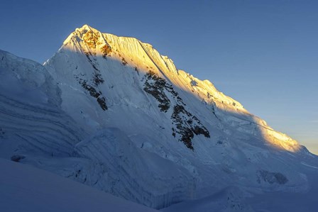 Sunrise on Quitaraju Mountain in the Cordillera Blanca in the Andes by Giulio Ercolani/Stocktrek Images art print