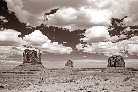 Monument Valley III Sepia by Debra Van Swearingen art print