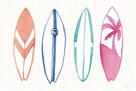 Laguna Surfboards I by Mercedes Lopez Charro art print