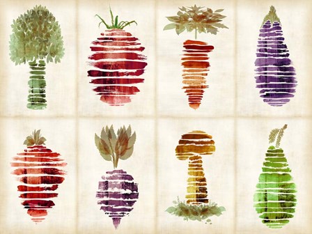 Veggies by Kristin Emery art print