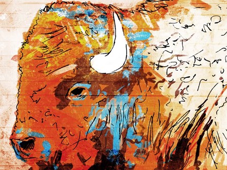 Rich Bison by OnRei art print