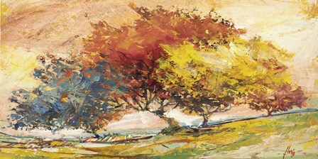 Alberi nel sole by Luigi Florio art print