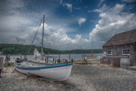 Mystic Seaport by Pat DeLuca art print