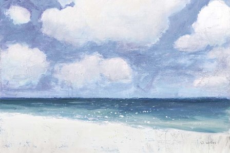 Seascape IV Blue Crop by James Wiens art print