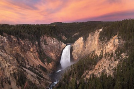 Lower Falls of the Yellowstone River I by Alan Majchrowicz art print