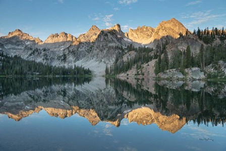 Alice Lake Sawtooh Mountains Idaho by Alan Majchrowicz art print