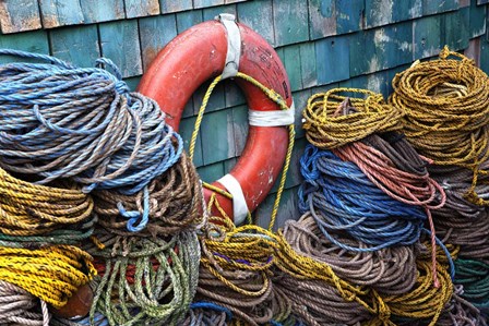 Lines on a Maine Dock by Andy Crawford Photography art print