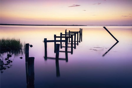 Sunset Over Chef Menteur Pass by Andy Crawford Photography art print