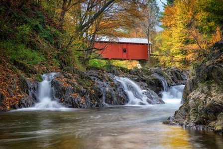 Slaughter House Covered Bridge by Rick Berk art print