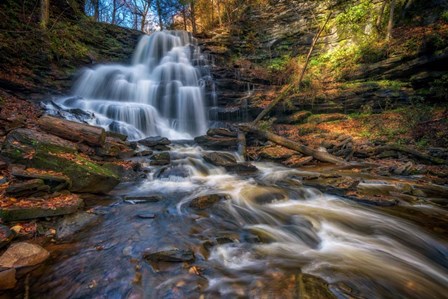 Ricketts Glen Erie Falls by Rick Berk art print