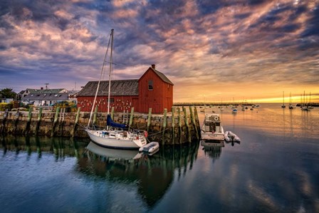 Rockport Harbor at Dawn by Rick Berk art print