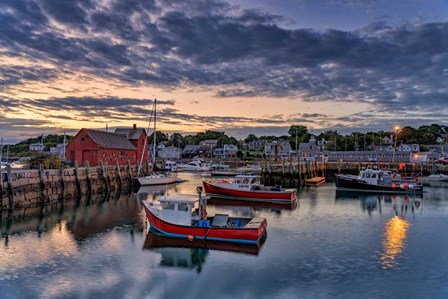 Dawn in the Harbor by Rick Berk art print