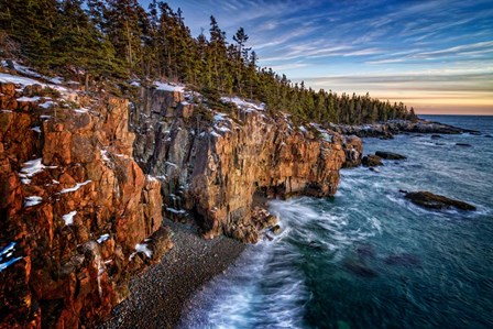 The Schoodic Shoreline by Rick Berk art print