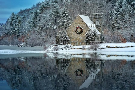 Newfallen Snow at the Old Stone Church by Rick Berk art print