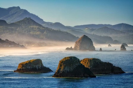 Misty Morning on Cannon Beach by Rick Berk art print