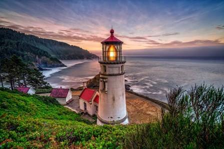 Heceta Head lighthouse by Rick Berk art print