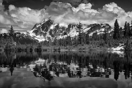 Rick Berk-Head in the Clouds B&amp;W.tif by Rick Berk art print