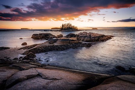 Deer Isle Sunset by Rick Berk art print