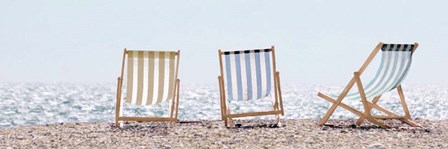 Beach Chairs by Leah Straatsma art print