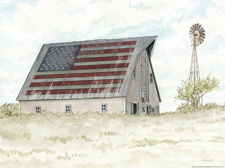 USA Barn by Cindy Jacobs art print