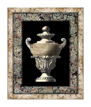 Urn on Marbleized Background I art print