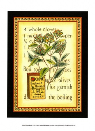 Spice Recipe II by Deborah Bookman art print