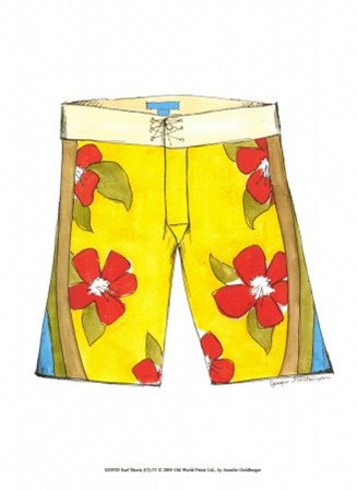 Surf Shorts (CI) IV by Jennifer Goldberger art print