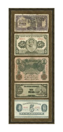 Foreign Currency Panel I by Vision Studio art print