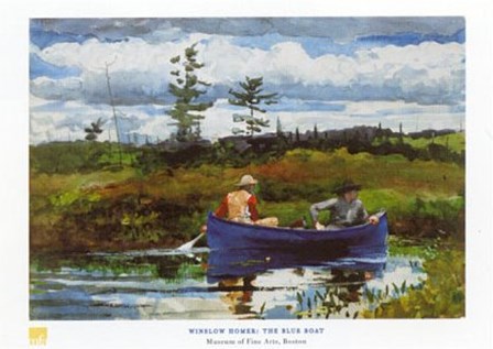 The Blue Boat by Winslow Homer art print