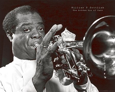 Louis Armstrong by William P. Gottlieb art print