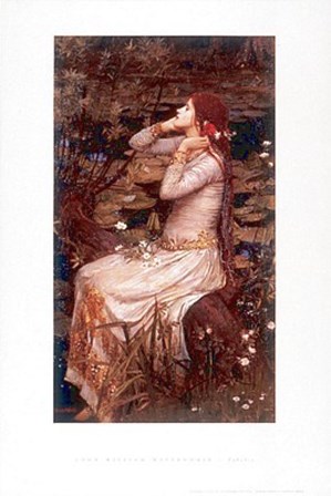 Ophelia by John William Waterhouse art print