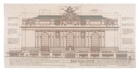 Grand Central Station (Facade) by Roger Vilar art print