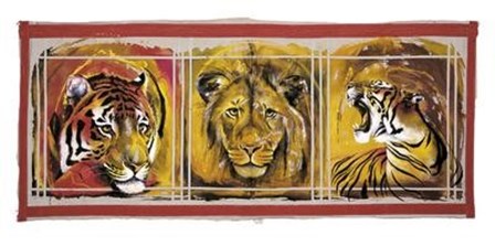 Felines by Rolf Knie art print