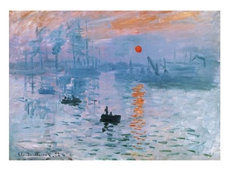 Impression: Soleil Levant by Claude Monet art print