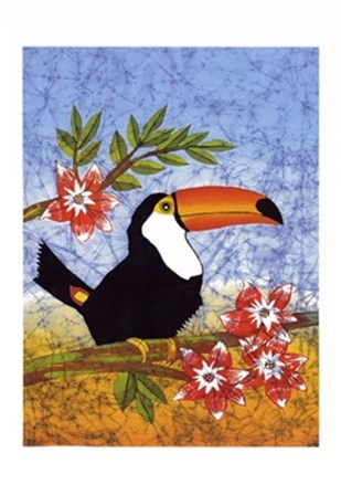 Tucan with Flower by Paolo Mendes art print