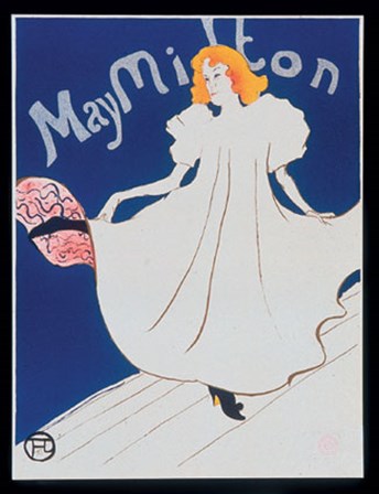 May Milton by Henri de Toulouse-Lautrec art print