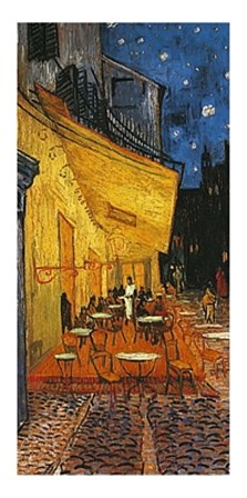 The Cafe Terrace on the Place du Forum, Arles, at Night, c.1888 by Vincent Van Gogh art print