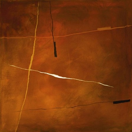 Abstract in Orange by Andreas Charalambous art print