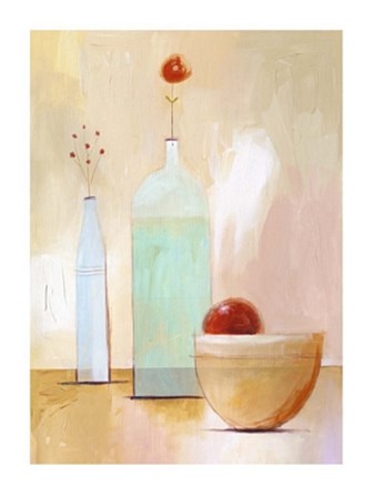 Still Life on Yellow Table by Nicola Evans art print