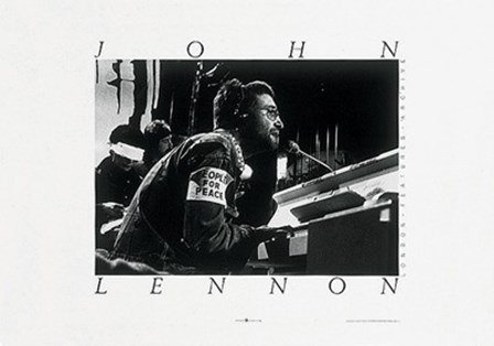 John Lennon, at piano art print